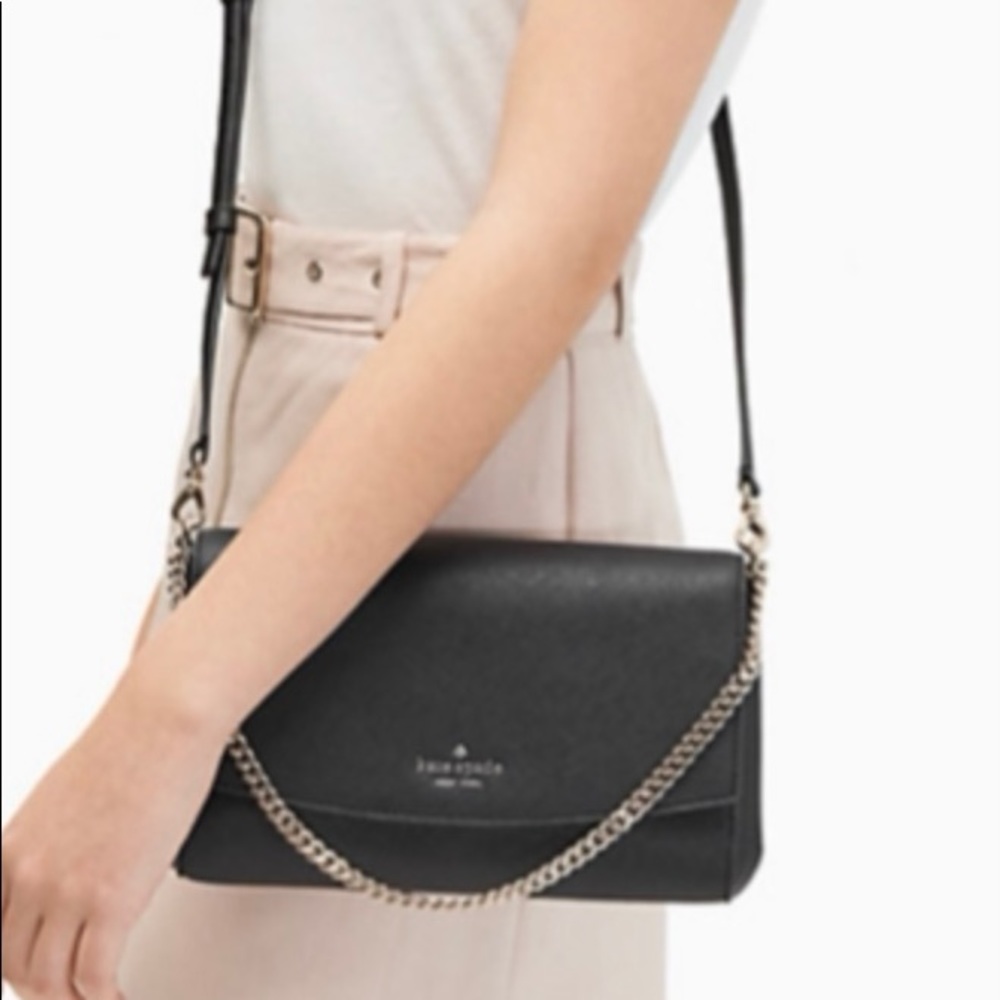 KateSpade laurel way greer crossbody in black.